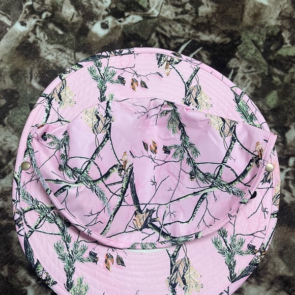 Pink Camouflage Wide Brim Hat - Picture 5 of 11